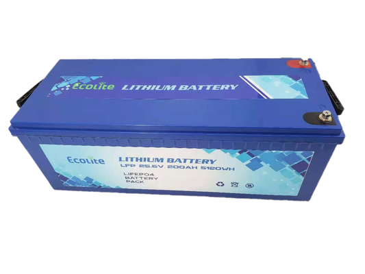 24V 200Ah LiFePO4 Batería de litio ciclo profundo para caravanas de caravanas casas de barcos al aire libre