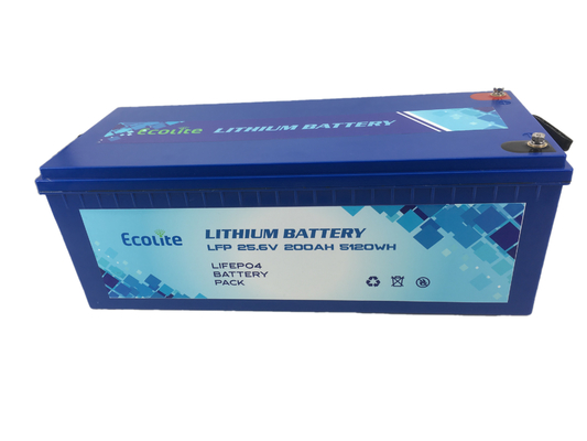 24V 200Ah LiFePO4 Batería de litio ciclo profundo para caravanas de caravanas casas de barcos al aire libre