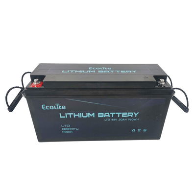 Batería LTO de titanato de litio de 48 V 20.8 Ah carga rápida ECOLTO-T4820