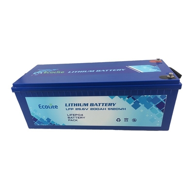 M8 Tipo de terminal Batería de litio LiFePO4 ECOLTO-24200 Protección de la carcasa IP65