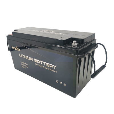 Batería de litio de alta densidad de carga rápida PO4 25.6V 100Ah 2560Wh