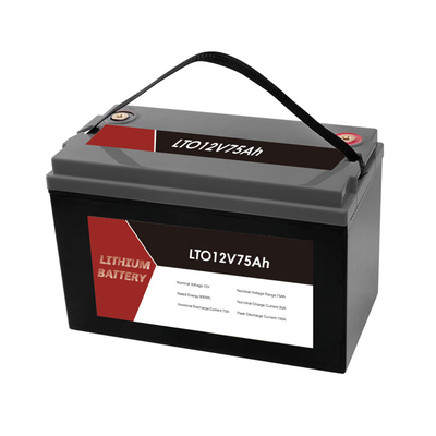 Paquete de baterías LTO de 12V 75Ah para aplicaciones marinas de RV con resistencia de 12mΩ
