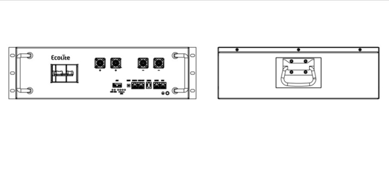 51.2V 100A Batería de contenedor para el sistema de almacenamiento de energía de litio hierro fosfato