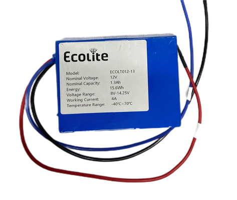 Paquete de baterías LTO personalizables 12V 1.3Ah de ciclo largo Baterías LTO de titanato de litio