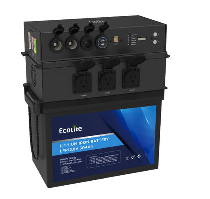 quality Batería de litio portátil de 12,8 V para vehículos recreativos 300Ah 3840Wh Modo de carga CC / CV factory