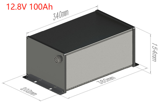 LiFePO4 12V 100Ah luz solar de la calle Batería de litio BMS MPPT todo en uno