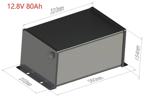 12V 80Ah LiFePO4 Batería de luz solar de la calle integrada BMS Y MPPT