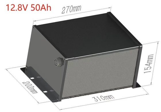640Wh Batería de luz solar de calle 12V 50Ah LiFePO4 Batería integrada BMS Y MPPT