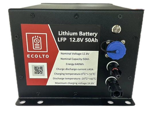 640Wh Batería de luz solar de calle 12V 50Ah LiFePO4 Batería integrada BMS Y MPPT