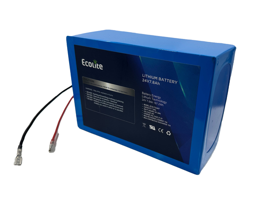 Paquete de baterías LTO de titanato de litio Protable de 24V 7.8Ah para rastreador solar con BMS