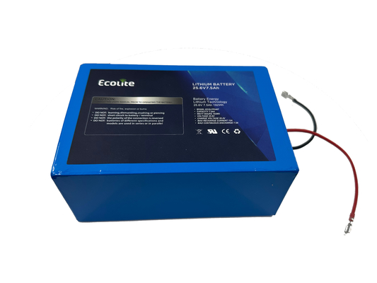 25.6V 7.5Ah LifePO4 Batería de hierro de litio para rastreador solar con BMS