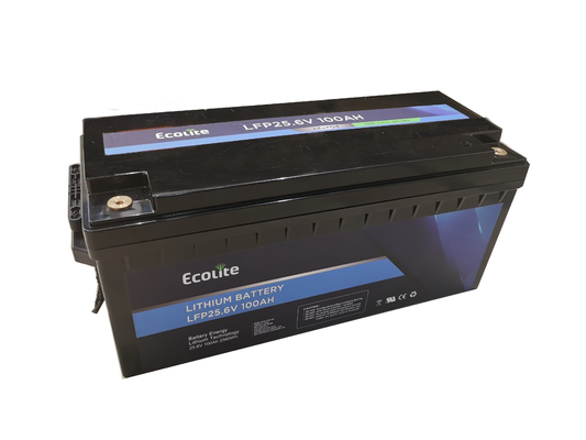 25.6V 100Ah Rv Baterías Solares para el hogar Almacenamiento de energía Lifepo4 Batería Batería de litio