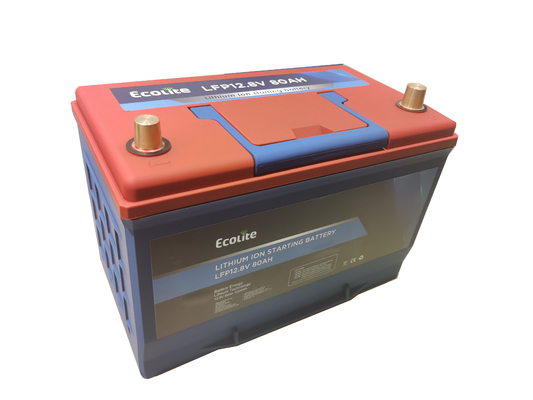 Batería de arranque de automóvil de hierro de litio con ciclo profundo 1200CCA 12.8V Batería de arranque de automóvil de litio