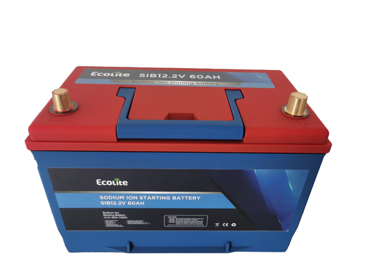 Batería de iones de sodio estándar 12.2V 60Ah Batería de sodio para arranque de automóviles 3000 ciclos
