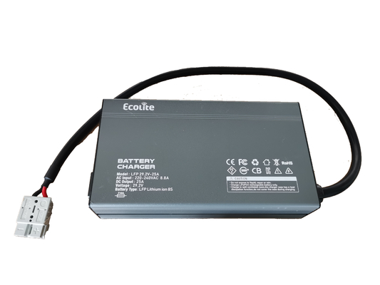 29.2V 25A Cargador de batería de litio LiFePO4 de alto rendimiento Para varias baterías de litio
