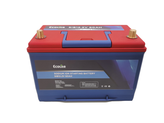 OEM / ODM Fabricado SIB 12.2V 60Ah Batería de arranque de iones de sodio para mirar a los automóviles