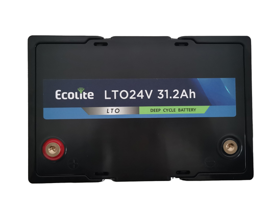 Batería de titanato de litio de alta energía LTO 24V 31.2Ah Vida útil del ciclo 10000 Para descarga a baja temperatura