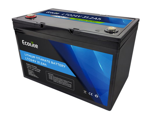 Vida útil del ciclo largo LTO24-30 24V 31.2Ah Batería de titanato de litio 748.8Wh