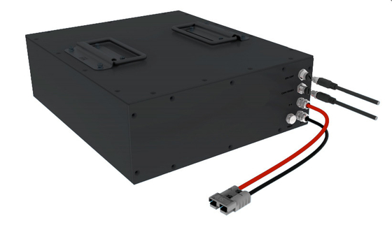 Batería de hierro de litio de carga rápida LFP 48V 50Ah para AGV de logística de almacén