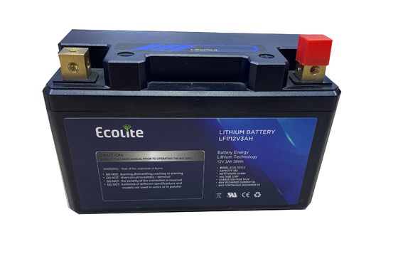 12.8V 3Ah 4Ah 5Ah 7Ah Long Life Motocicleta de alta descarga de arranque Baterías de litio para motocicletas eléctricas