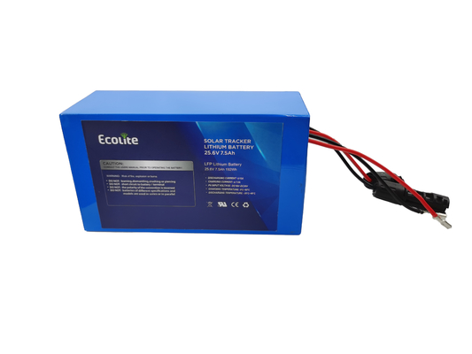 ECOLFP2407 25.6V 7.5Ah Batería LifePO4 para Seguidor Solar con Función MPPT Integrada