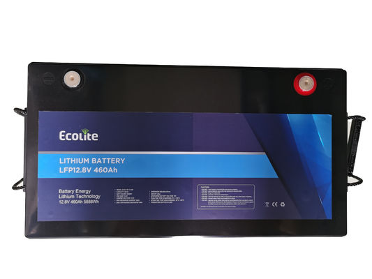 Batería de litio LiFePO4 para RV de 12,8 V y 460 Ah ligera y personalizada con BMS integrado