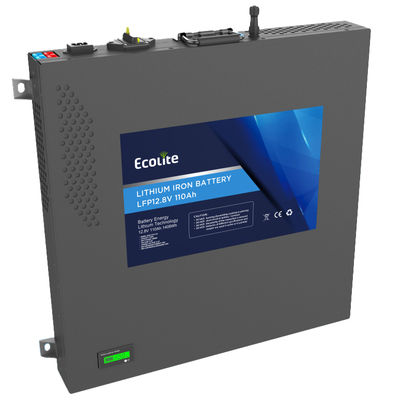 Slimline Max 12.8V 110Ah RV Batería de litio paquete de inversor integrado para camioneta