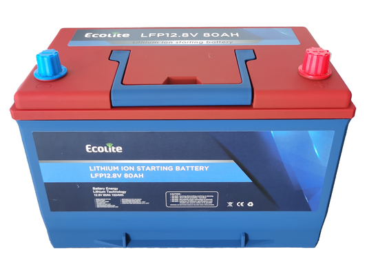 LiFePO4 batería de litio para arranque de automóviles 12.8V 80Ah Batería de encendido
