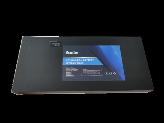 El mejor paquete de baterías de litio para vehículos recreativos 12.8V 110Ah 1408Wh con Bluetooth para autocaravana